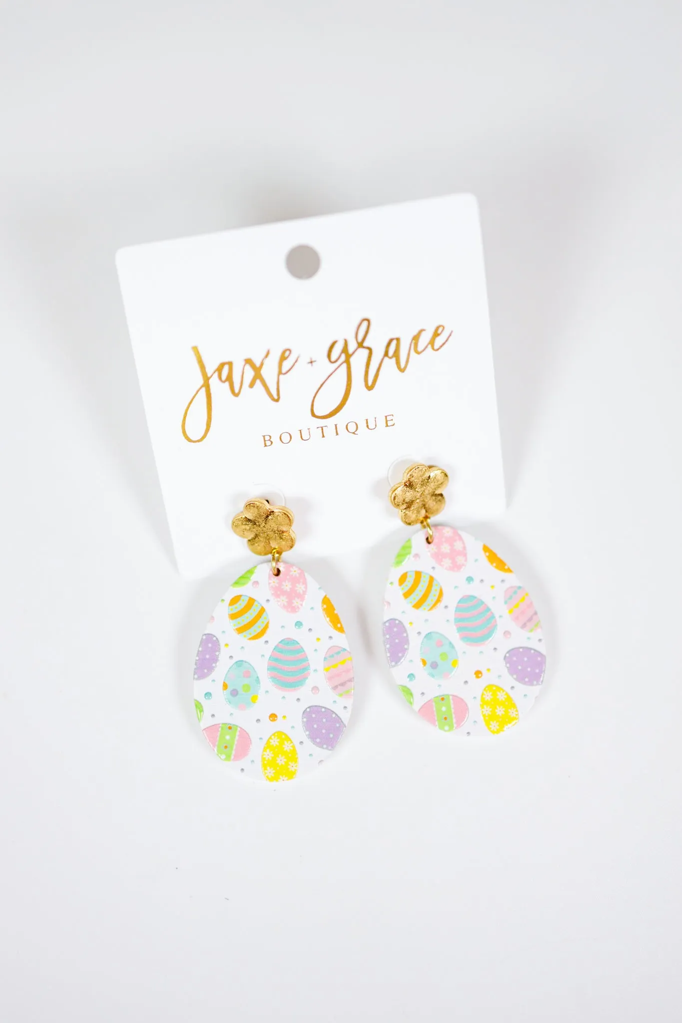 Easter Egg Shape Drop Earrings