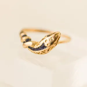 Ebrim Gilded Serpent Ring