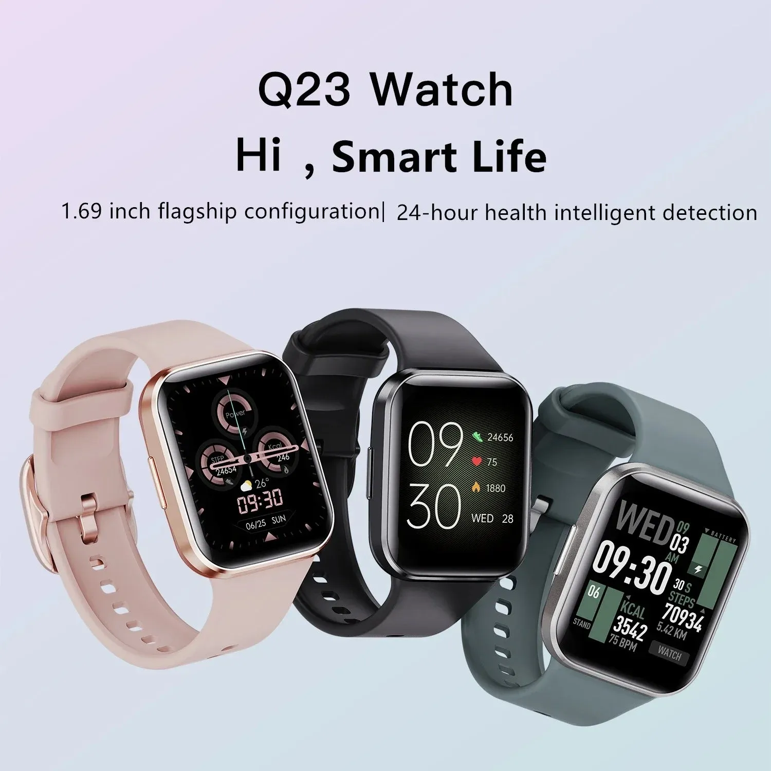 EFFEOKKI 1.69" HD Display Smart Fitness Watch