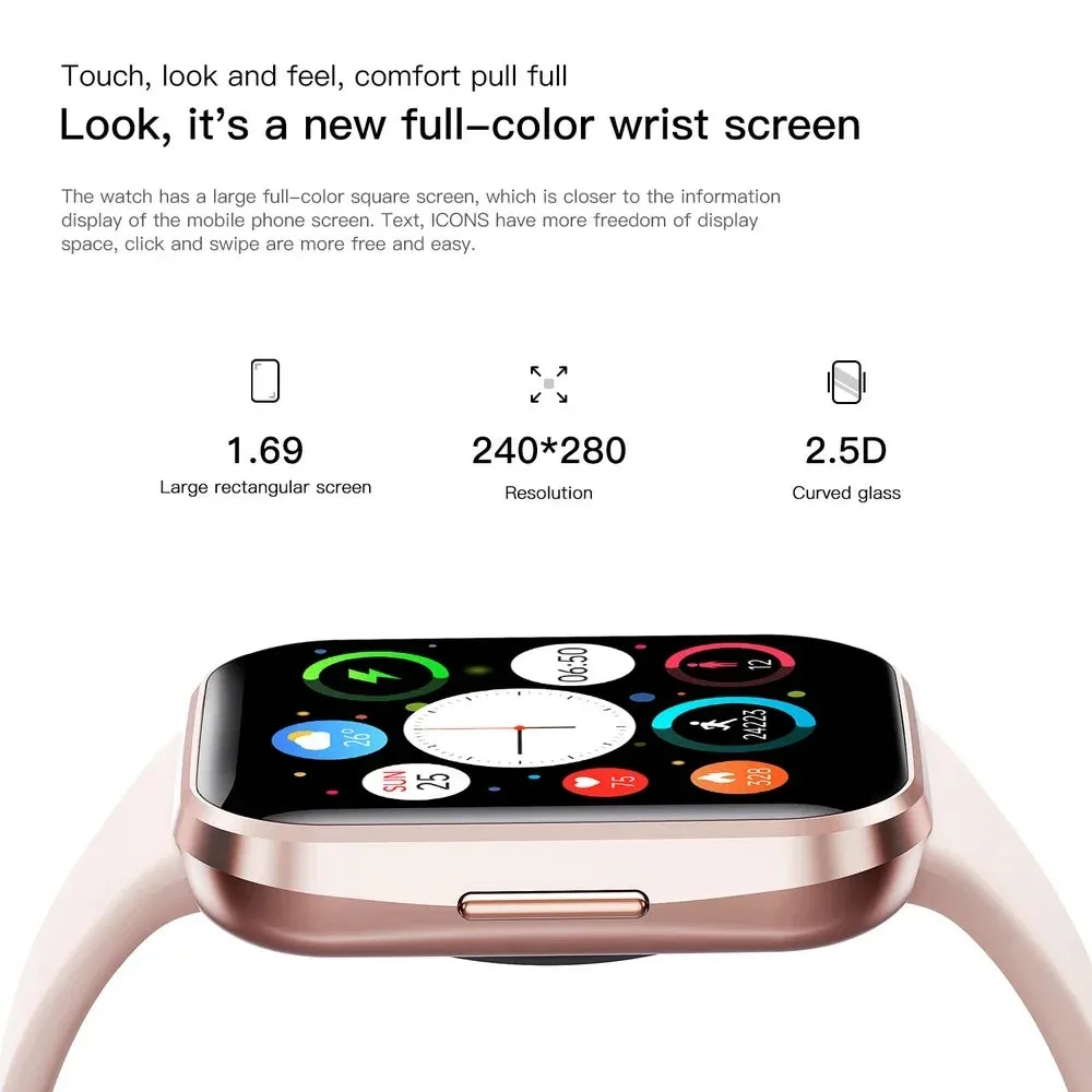 EFFEOKKI 1.69" HD Display Smart Fitness Watch
