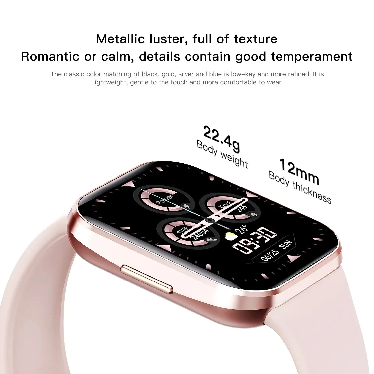 EFFEOKKI 1.69" HD Display Smart Fitness Watch