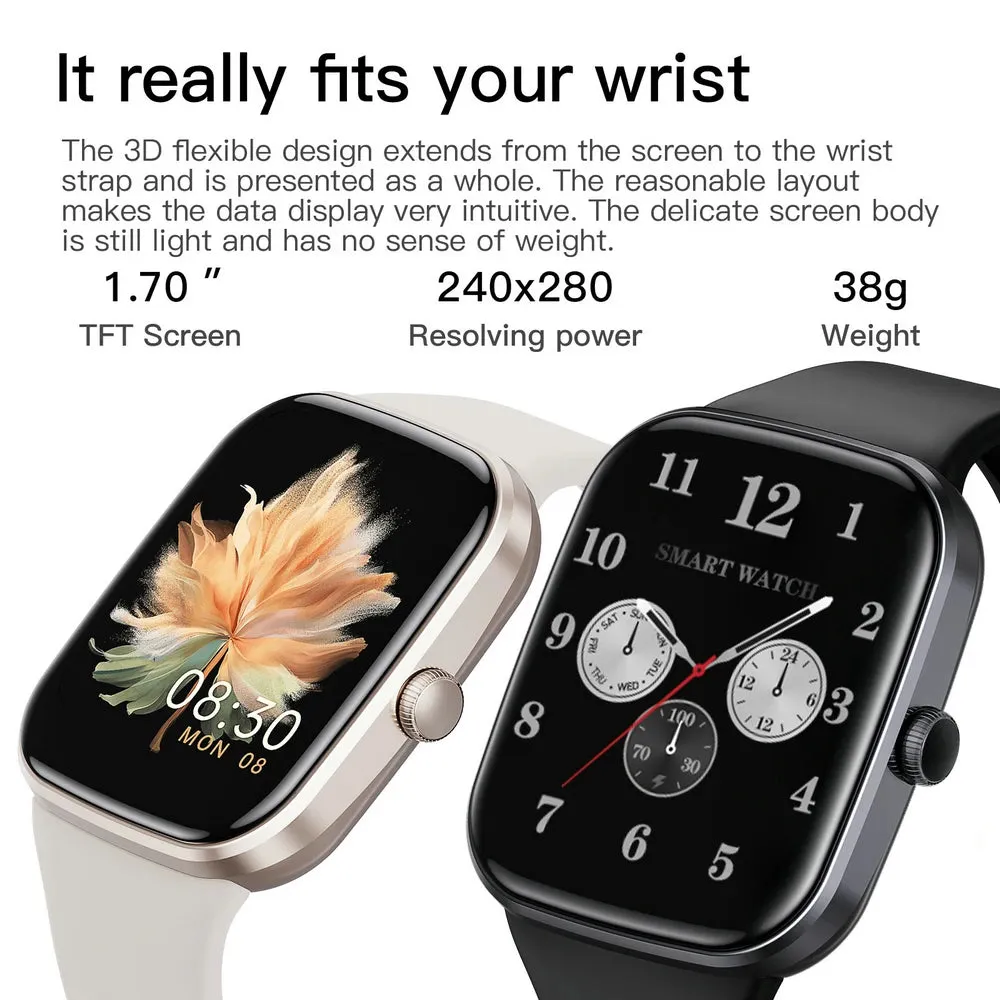 EFFEOKKI 1.70" Display Smart Fitness Watch