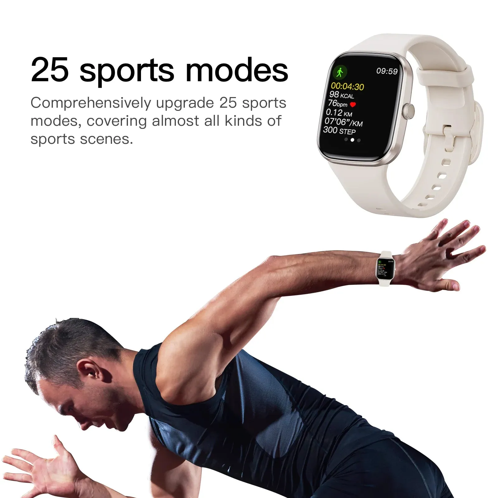 EFFEOKKI 1.70" Display Smart Fitness Watch