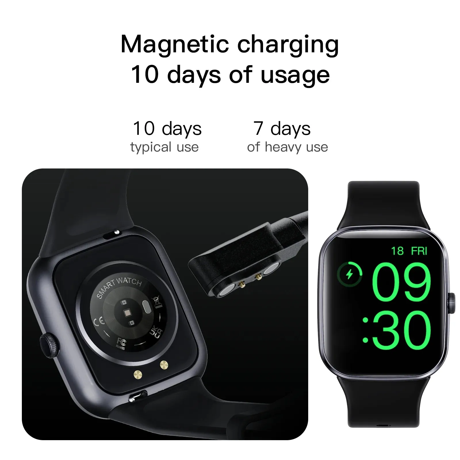 EFFEOKKI 1.70" Display Smart Fitness Watch