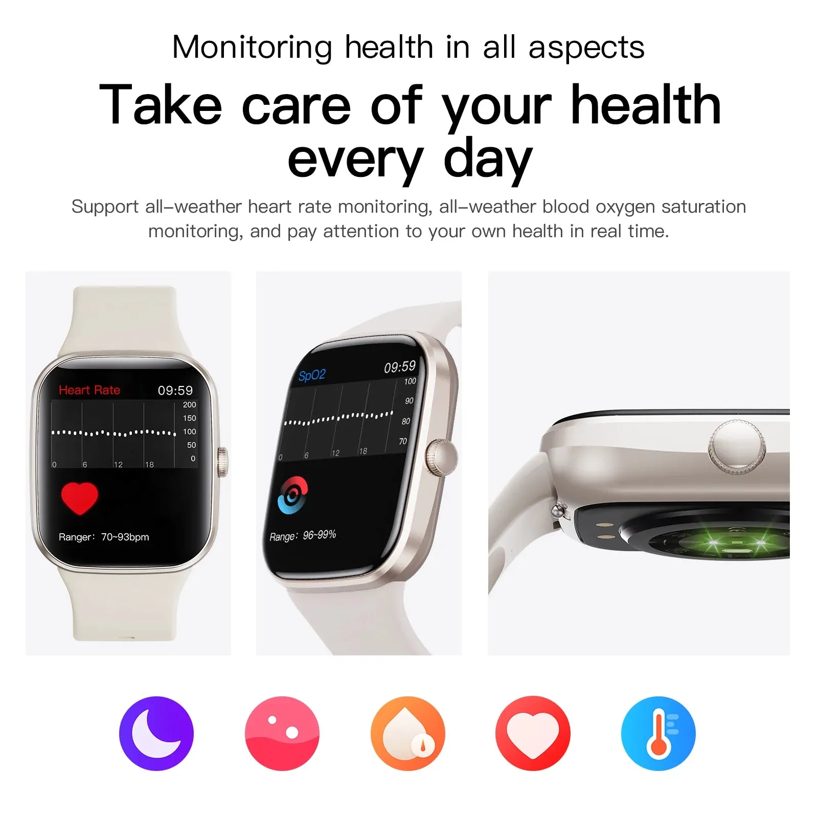 EFFEOKKI 1.70" Display Smart Fitness Watch