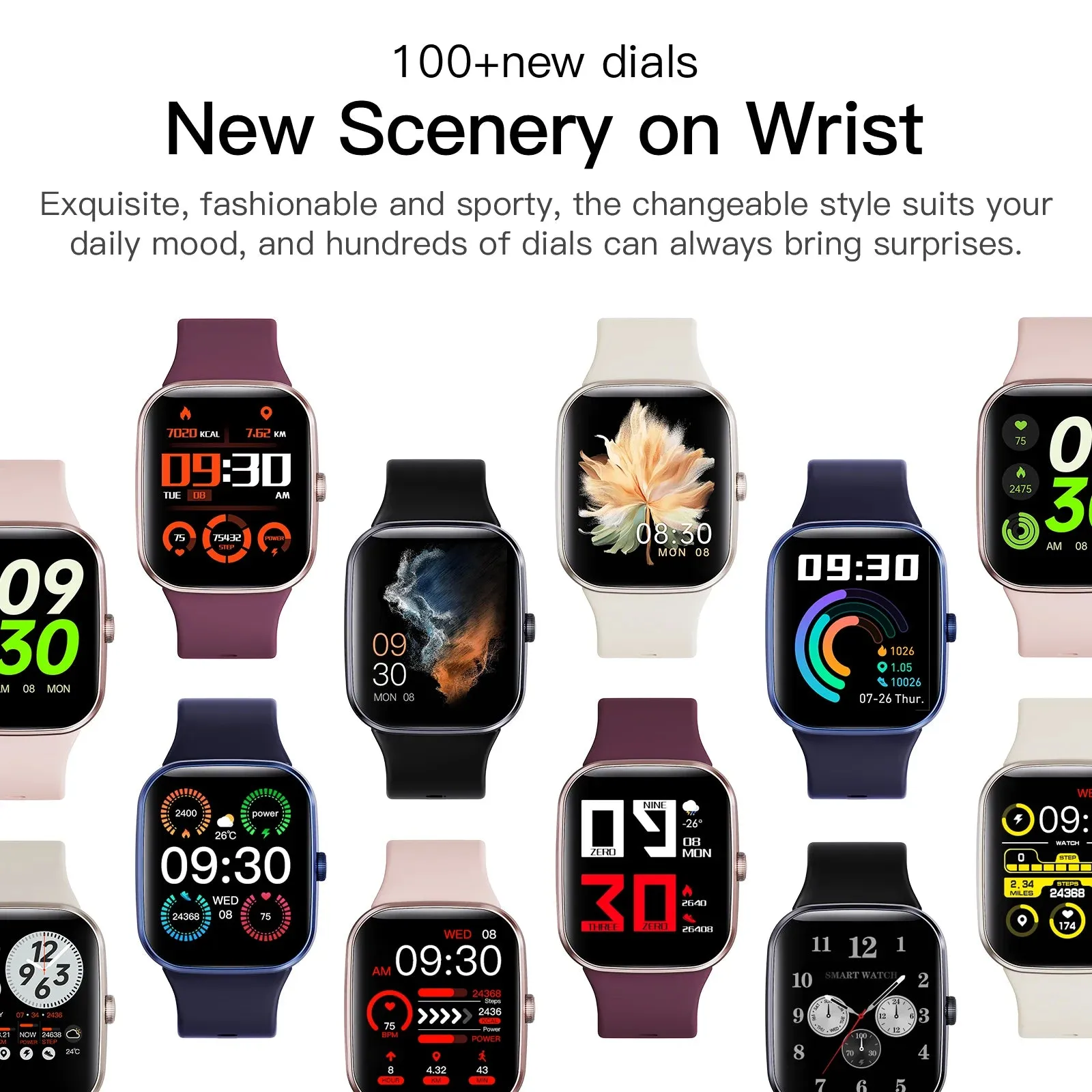 EFFEOKKI 1.70" Display Smart Fitness Watch