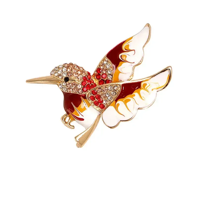 Elegant Hummingbird Brooch