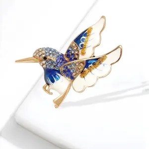 Elegant Hummingbird Brooch