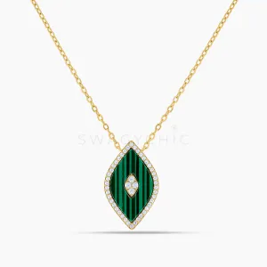 Elevated Eye Malachite Necklace