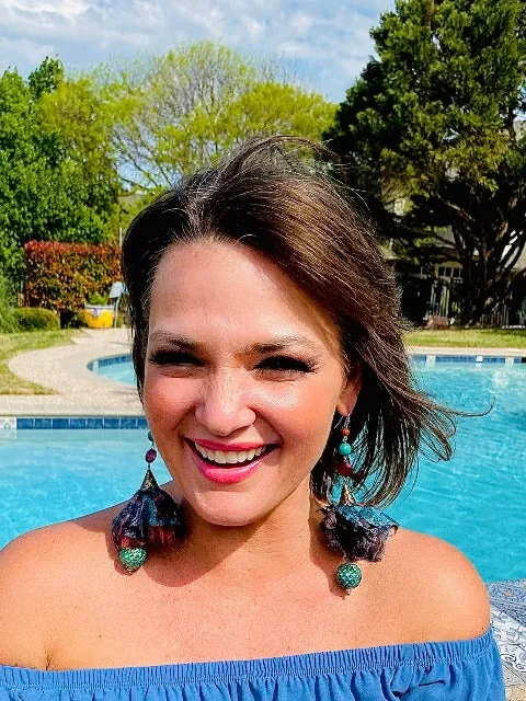 Eloise Fabric Statement Earrings