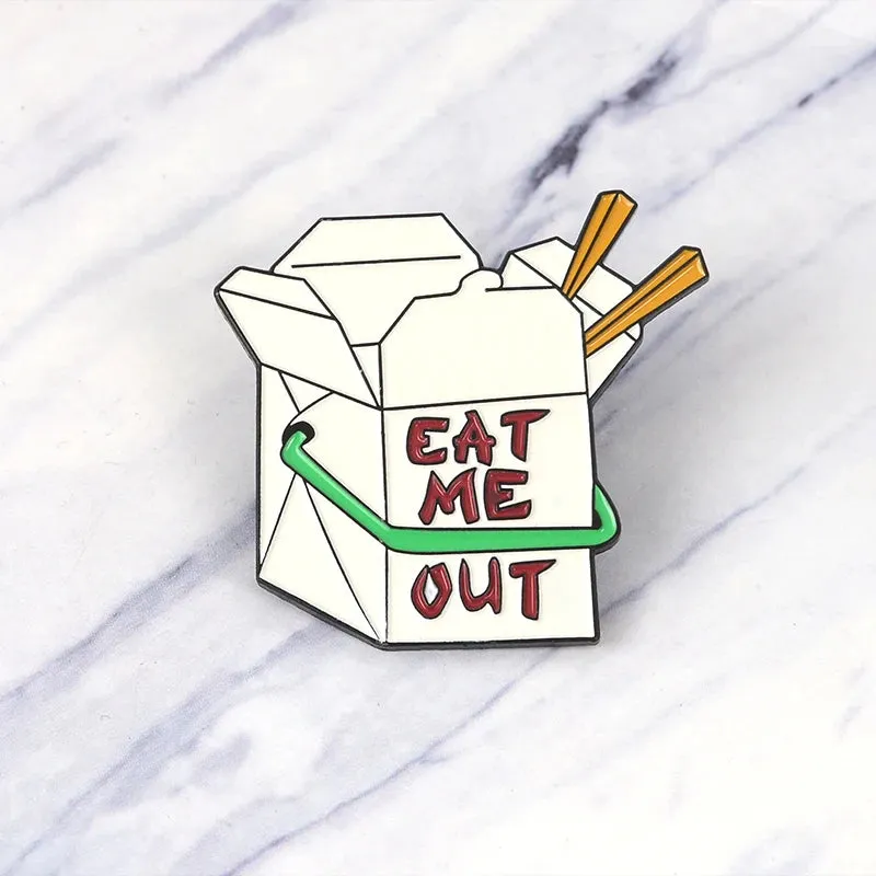 EMO- Take Out Box Enamel Pin