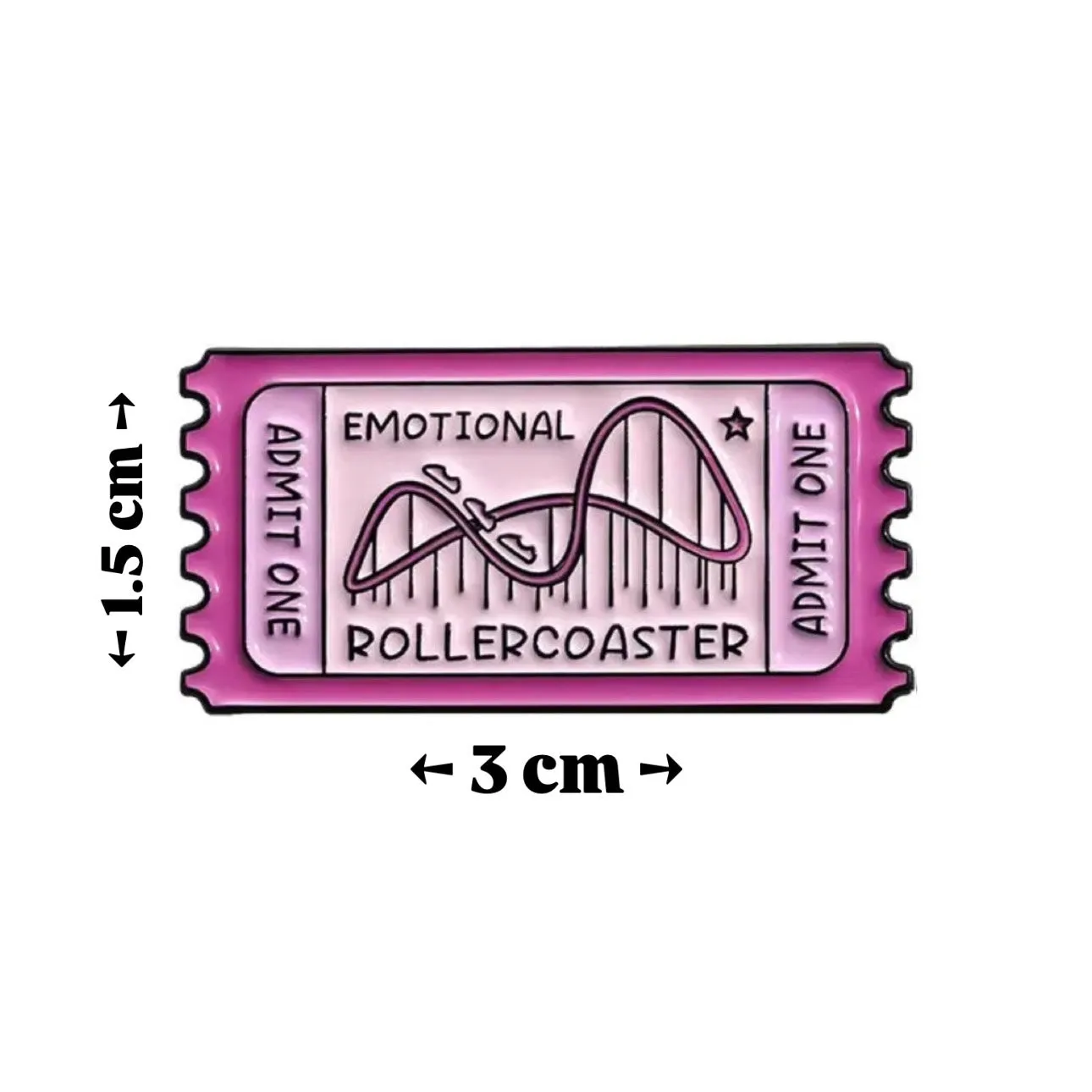 Emotional Rollercoaster Brooch Enamel Pin