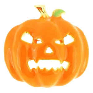 Enamel Halloween Pumpkin Brooch Pin
