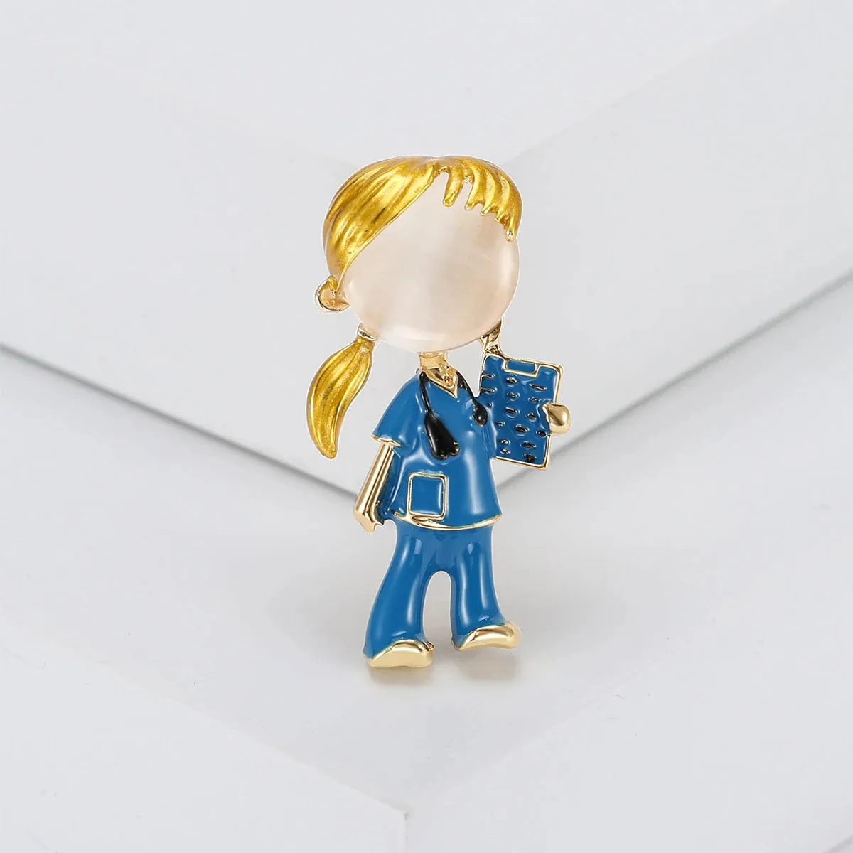 Enamel Medical Series Brooches