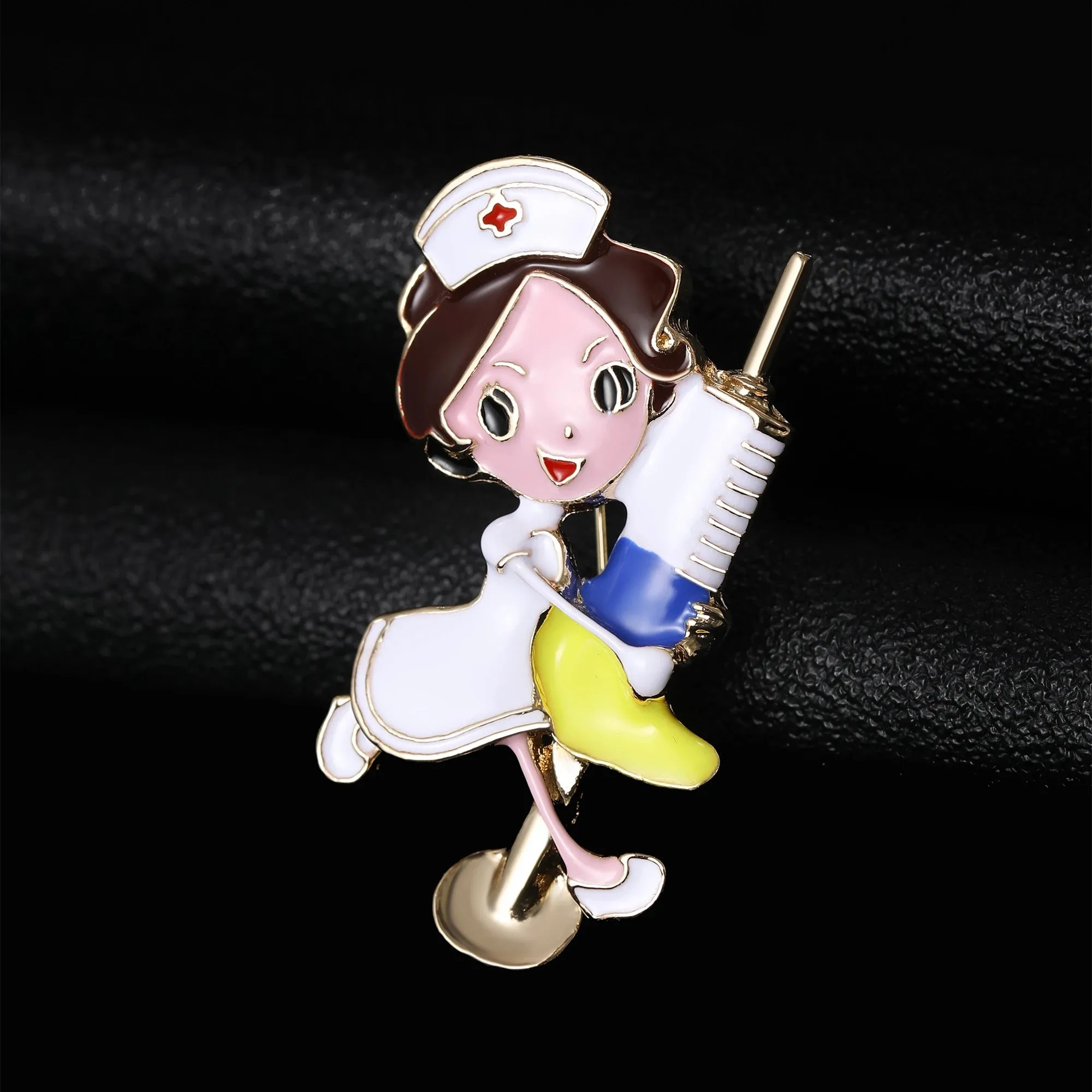 Enamel Medical Series Brooches