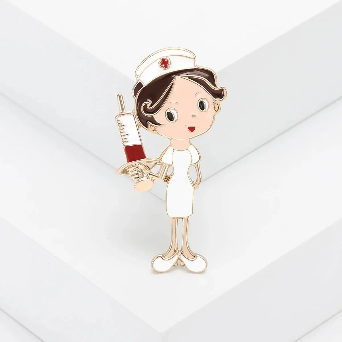Enamel Medical Series Brooches
