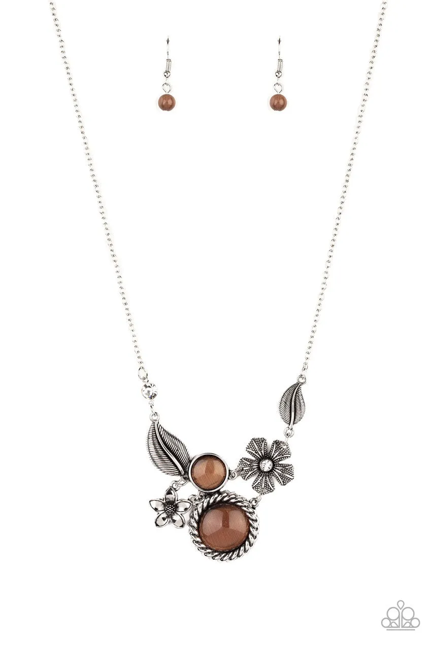 Exquisitely Eden Brown Paparazzi Necklace