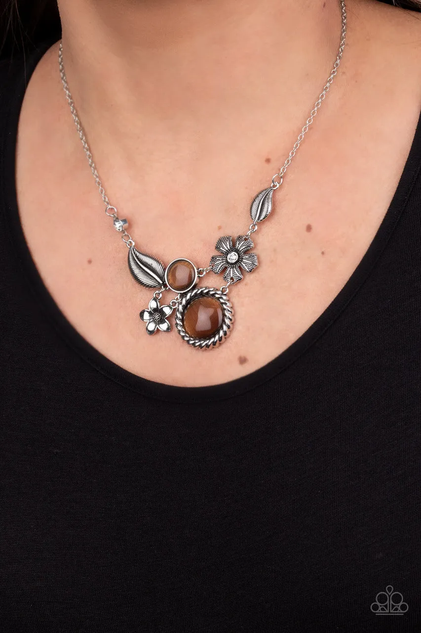 Exquisitely Eden Brown Paparazzi Necklace