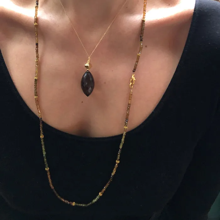 Faceted Smoky Topaz Pendant