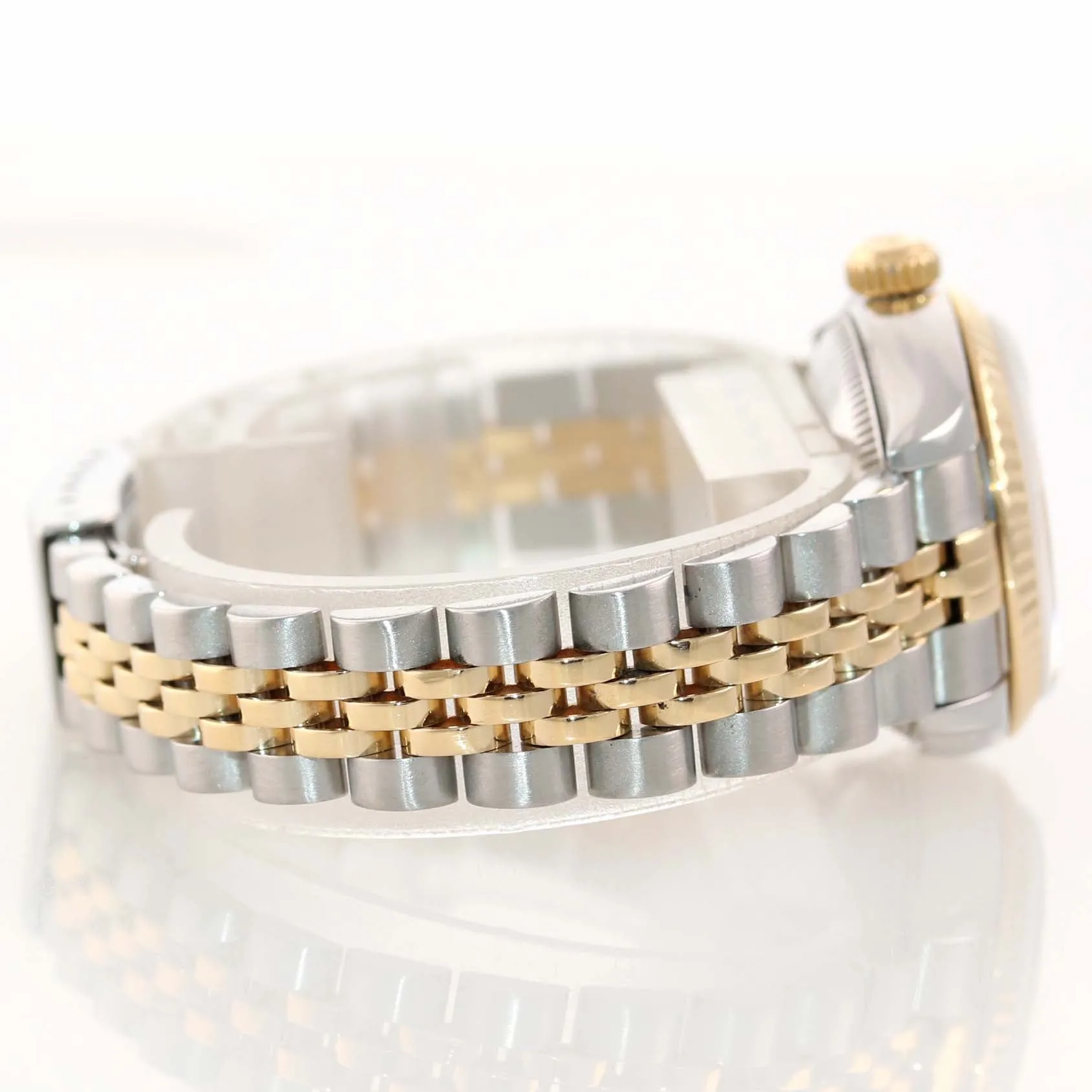FACTORY MOP Roman Ladies Rolex DateJust 79173 Two Tone Gold Jubilee Watch