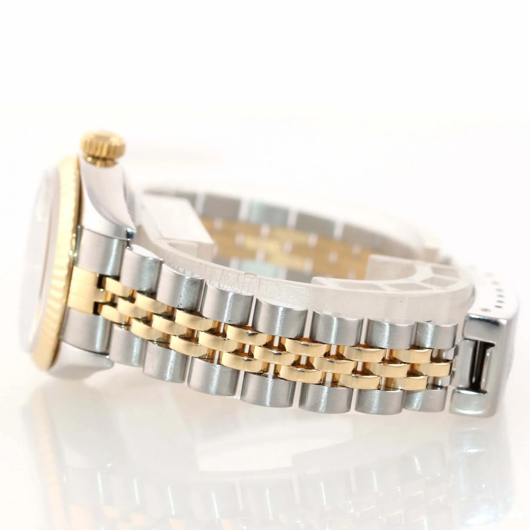 FACTORY MOP Roman Ladies Rolex DateJust 79173 Two Tone Gold Jubilee Watch