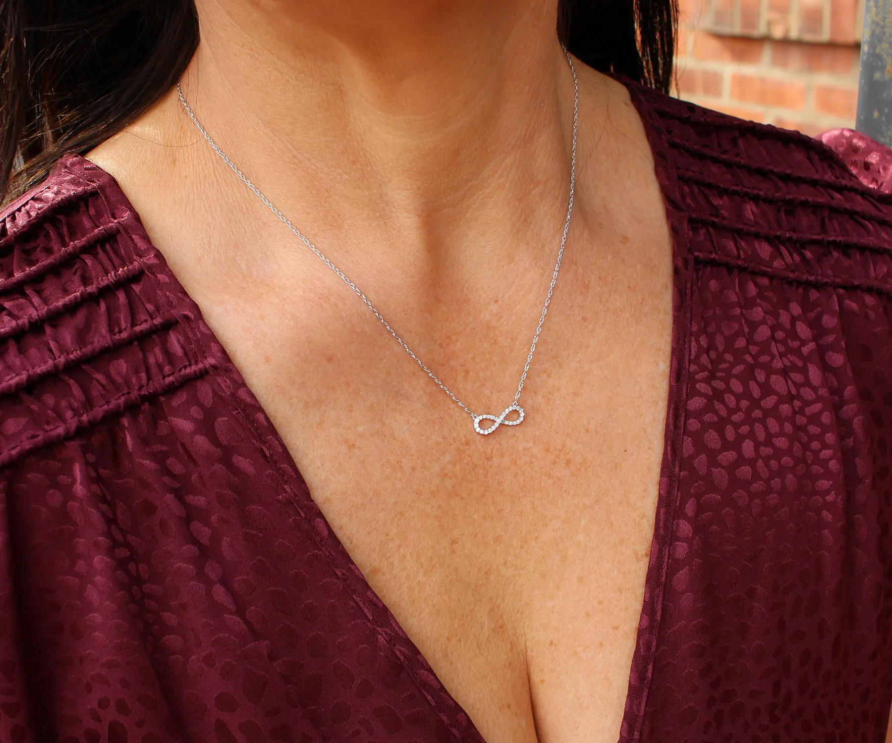 Fancy Infinity Diamond Necklace