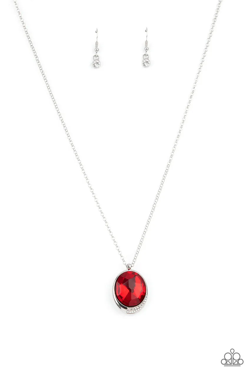 Fashion Finale Red Paparazzi Necklace