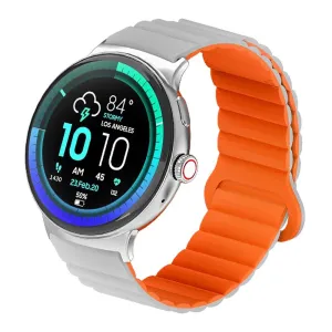 Faster 1.43" Amoled Display Nerv 4 Pro Smart Watch, 2 Straps   Neck Band, Grey