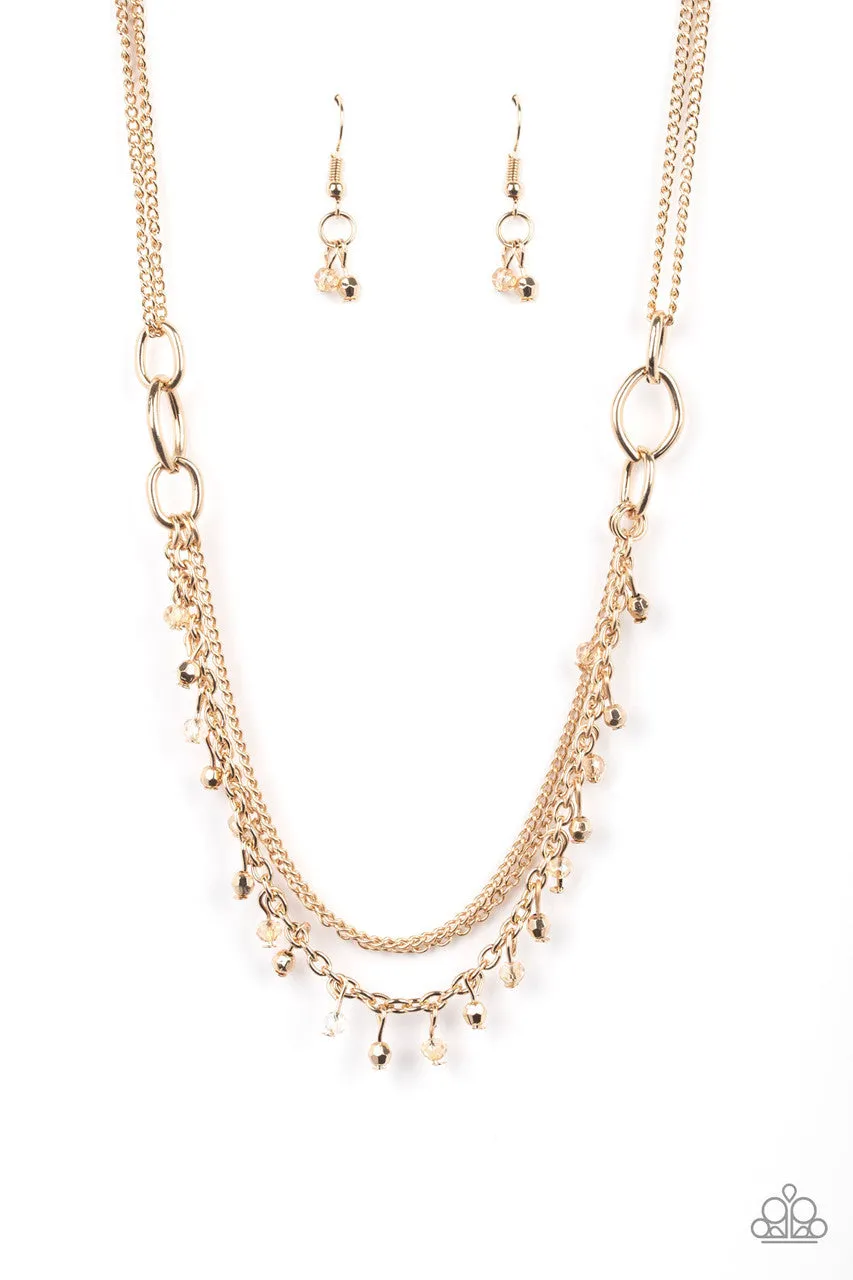 Financially Fabulous Gold Paparazzi Necklace