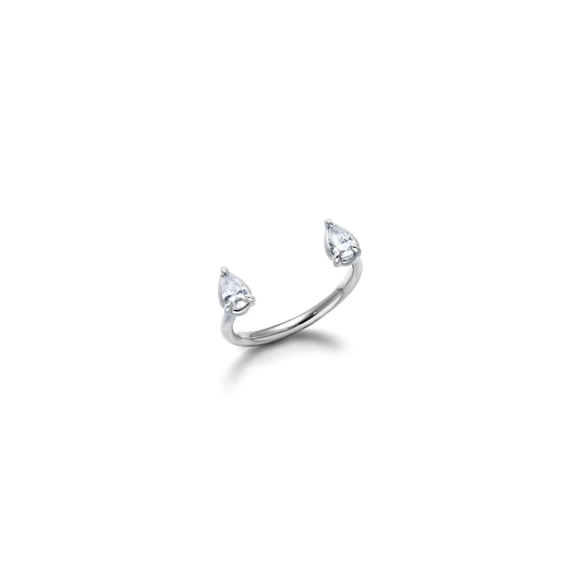 Floating Cuffs (pear-shaped diamonds)