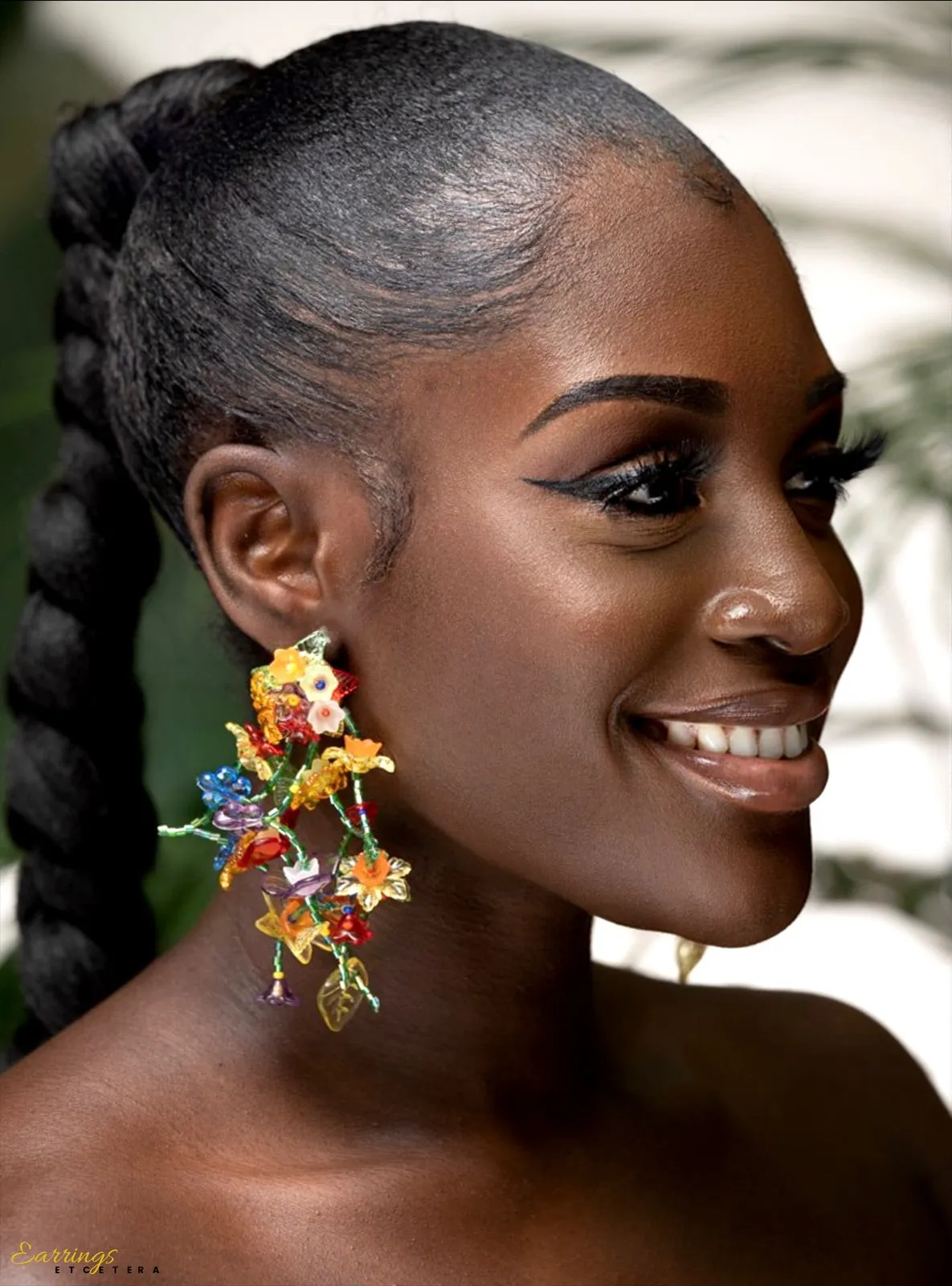 FLOWER BOMB STATEMENT EARRINGS