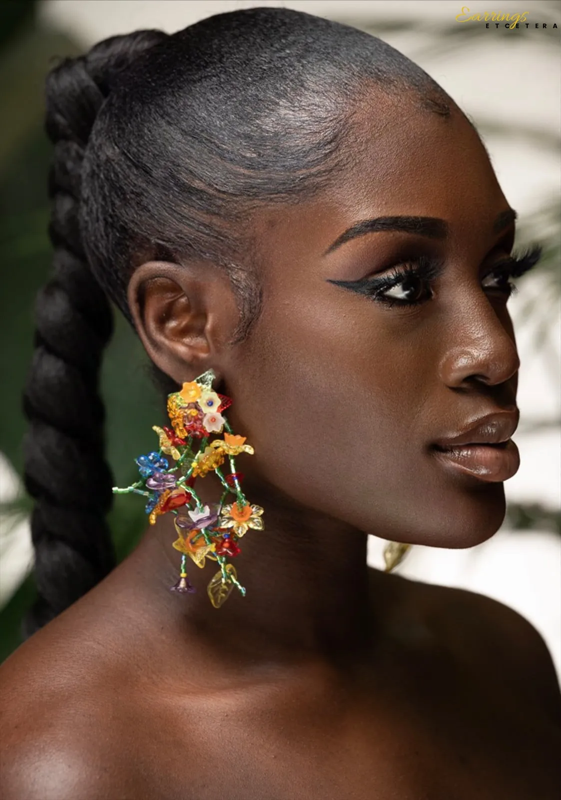 FLOWER BOMB STATEMENT EARRINGS