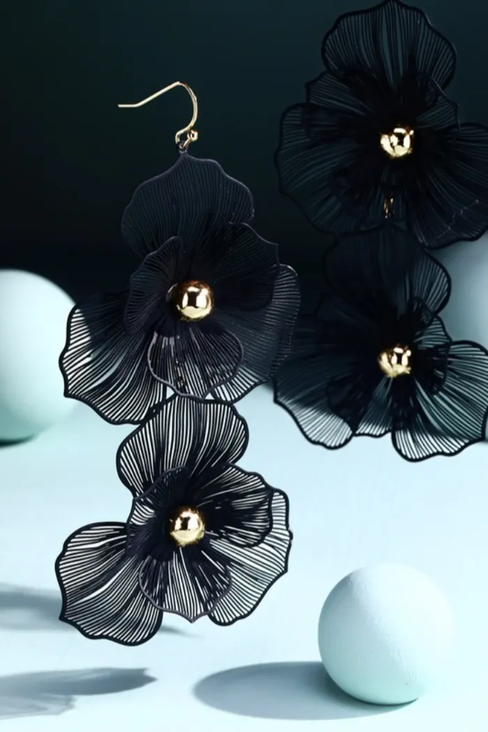 Flower Drop Earrings