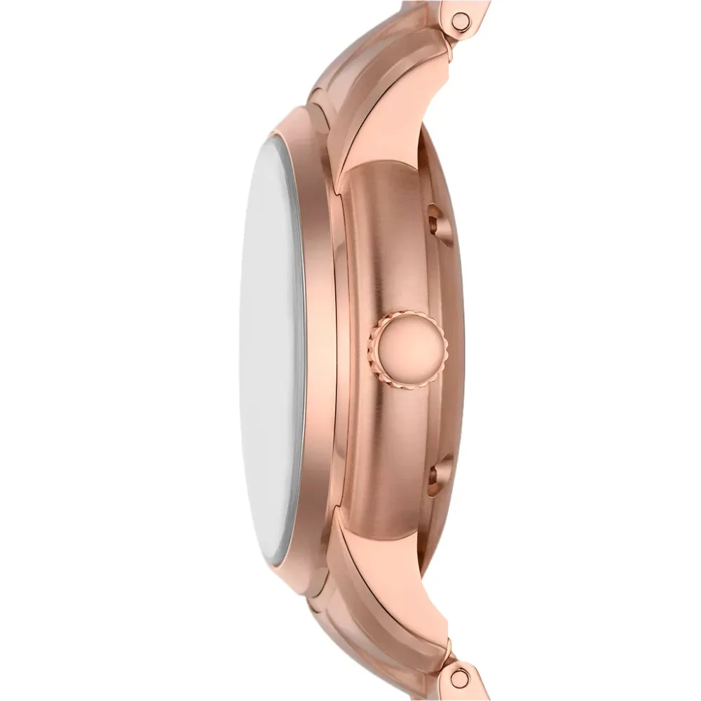Fossil Heritage Unisex Automatic Rose Gold-Tone Stainless Steel Watch