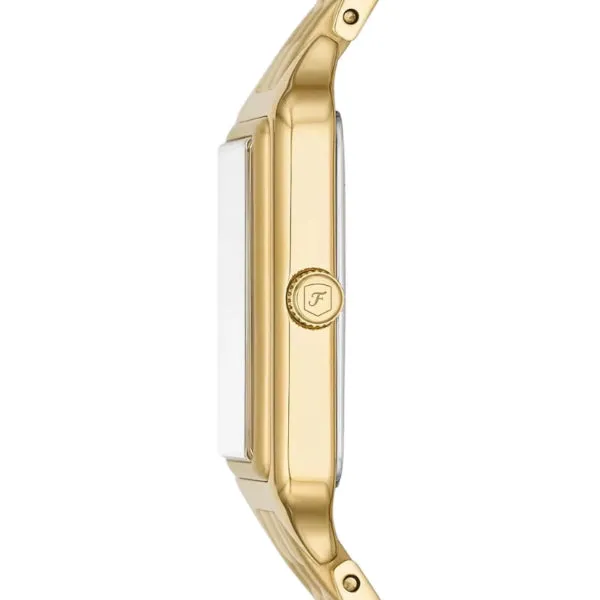 Fossil Raquel Gold Stainless Steel Silver Dial Quartz Watch for Ladies - ES5220