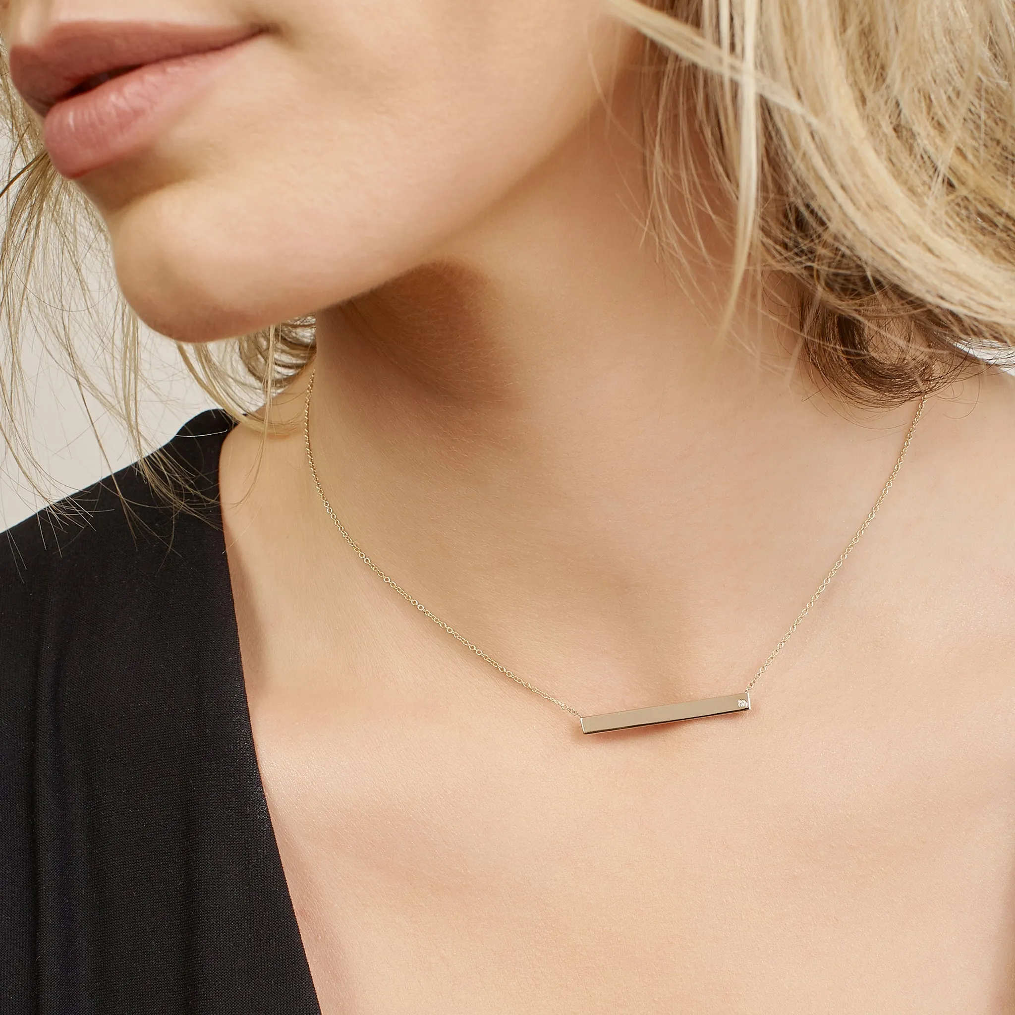 Gaia Horizontal Bar Necklace