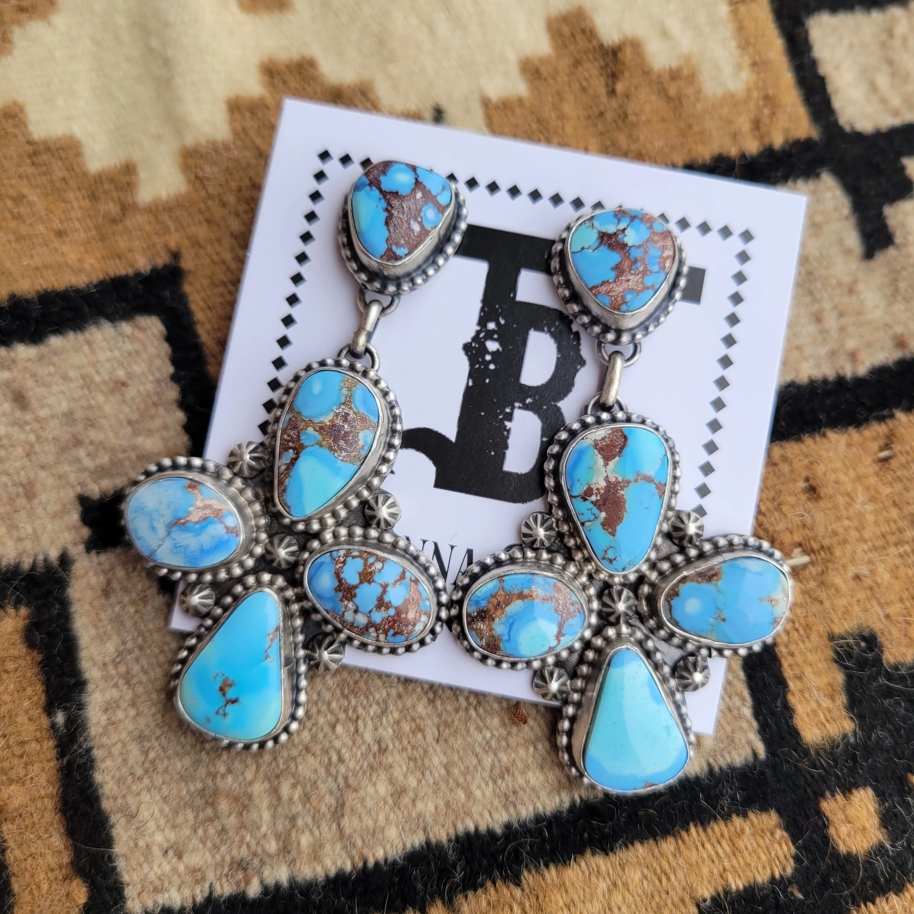 Georgina Statement Earrings - Golden Hills