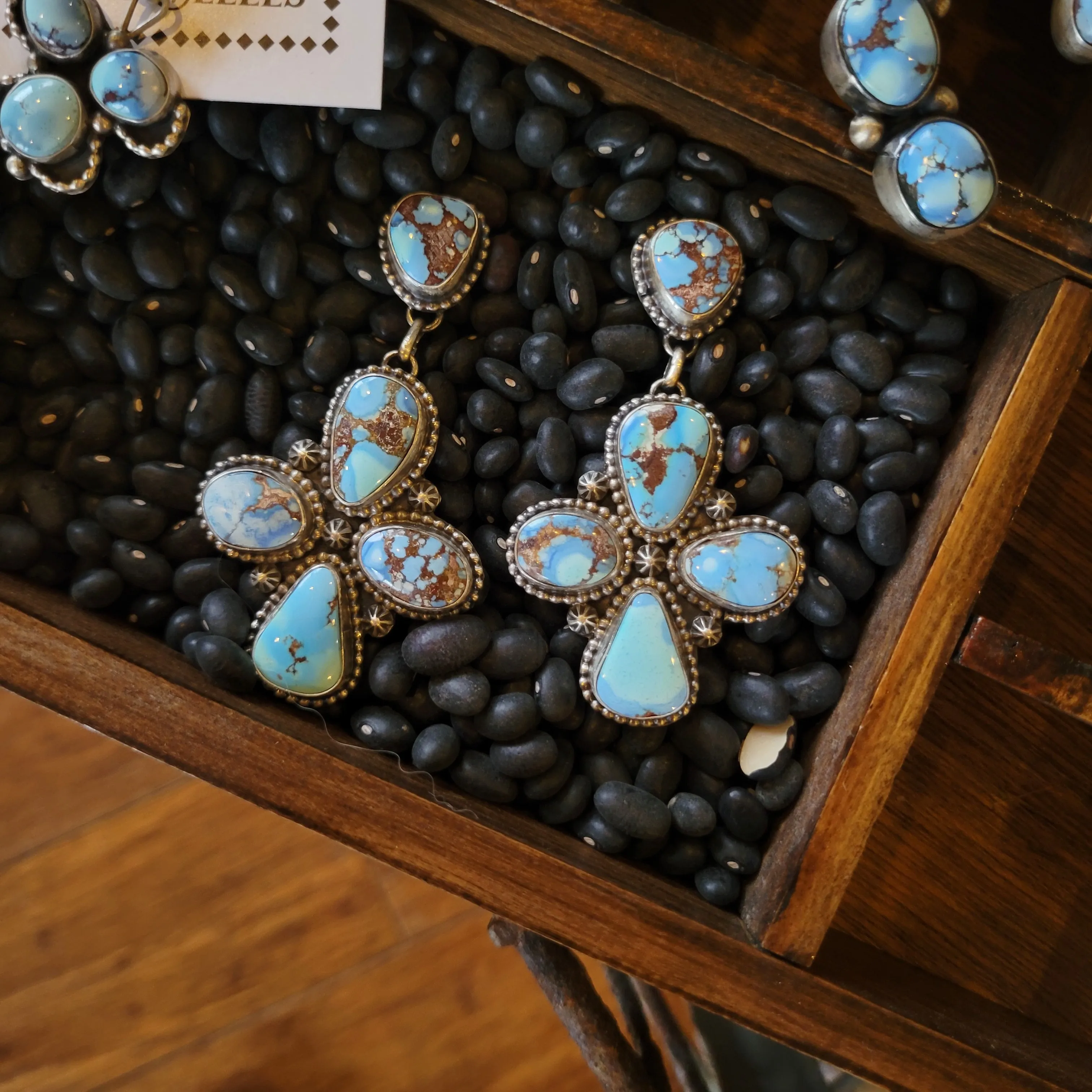 Georgina Statement Earrings - Golden Hills