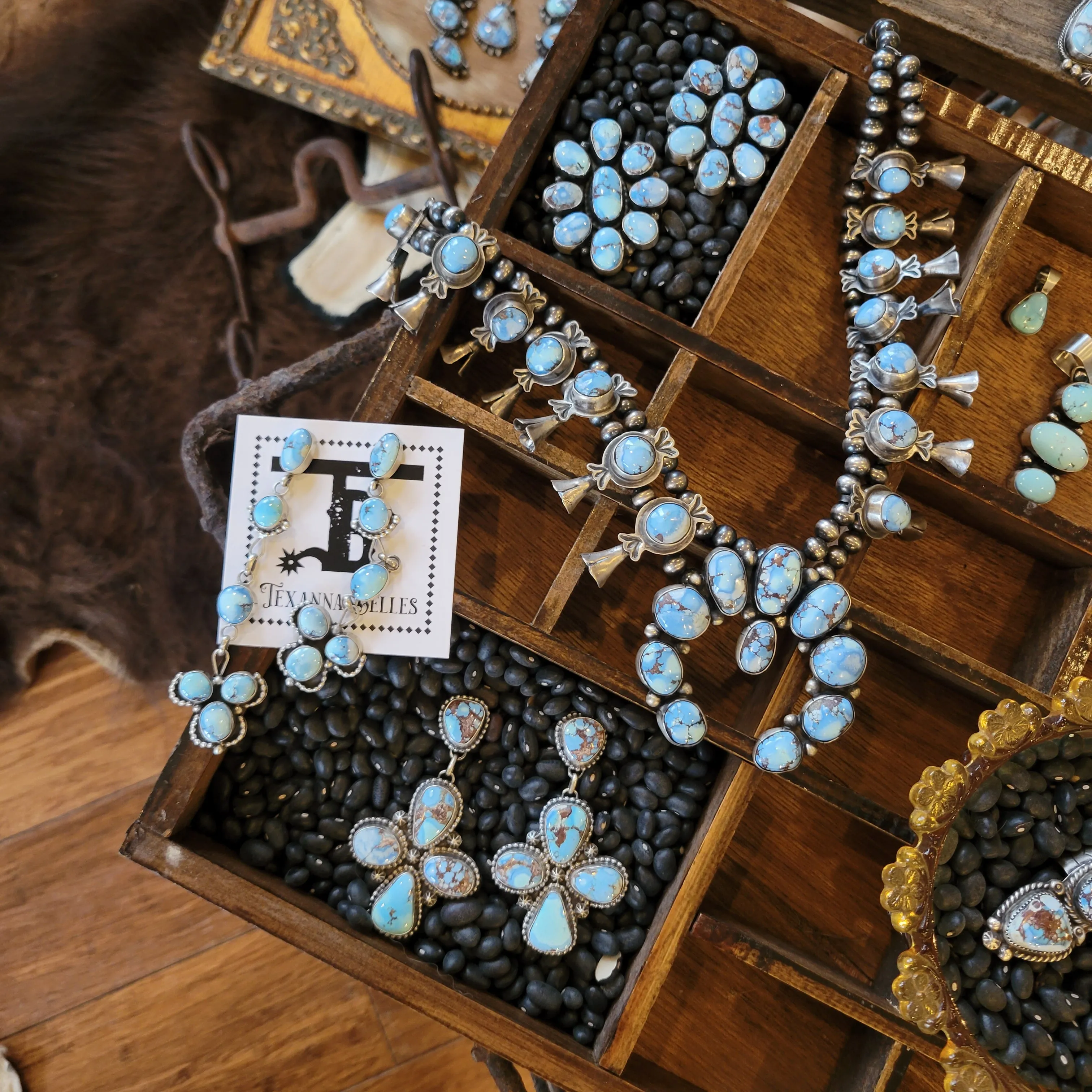 Georgina Statement Earrings - Golden Hills