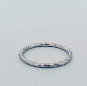 Glitter Ring - Sterling Silver Stacking Ring