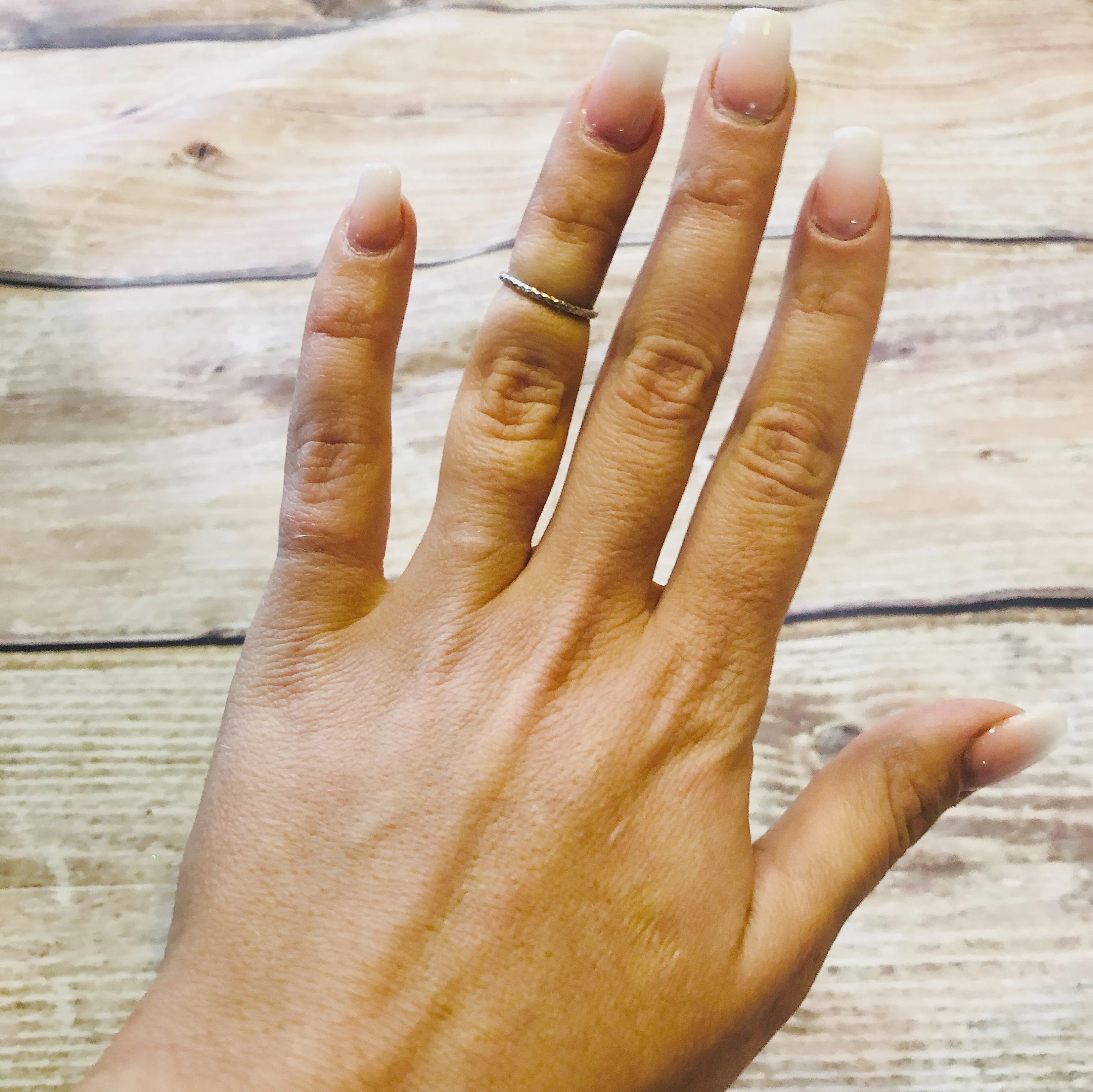 Glitter Ring - Sterling Silver Stacking Ring