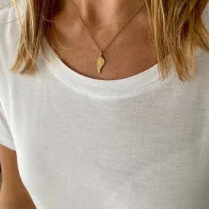 Gold Angel Wing Necklace