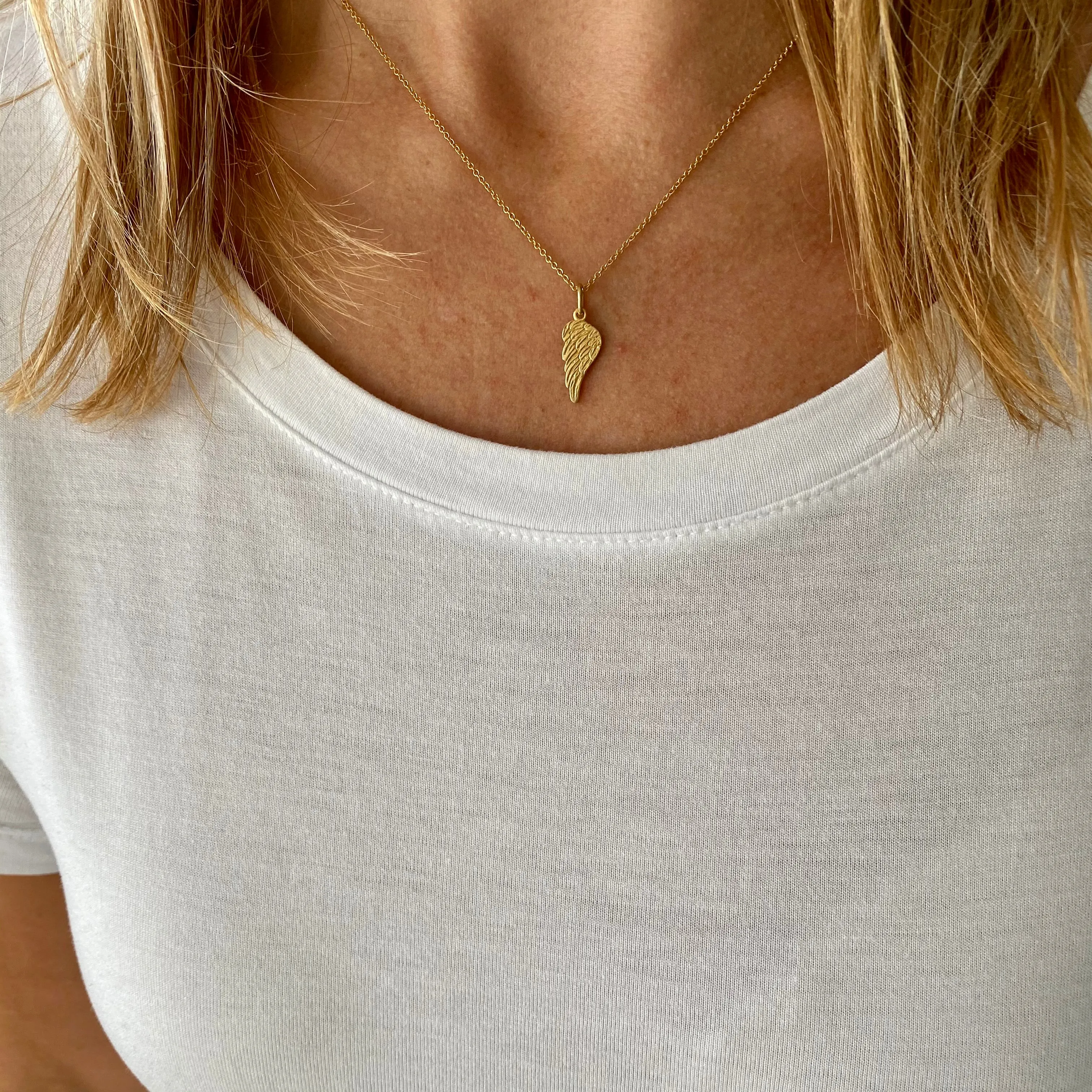 Gold Angel Wing Necklace