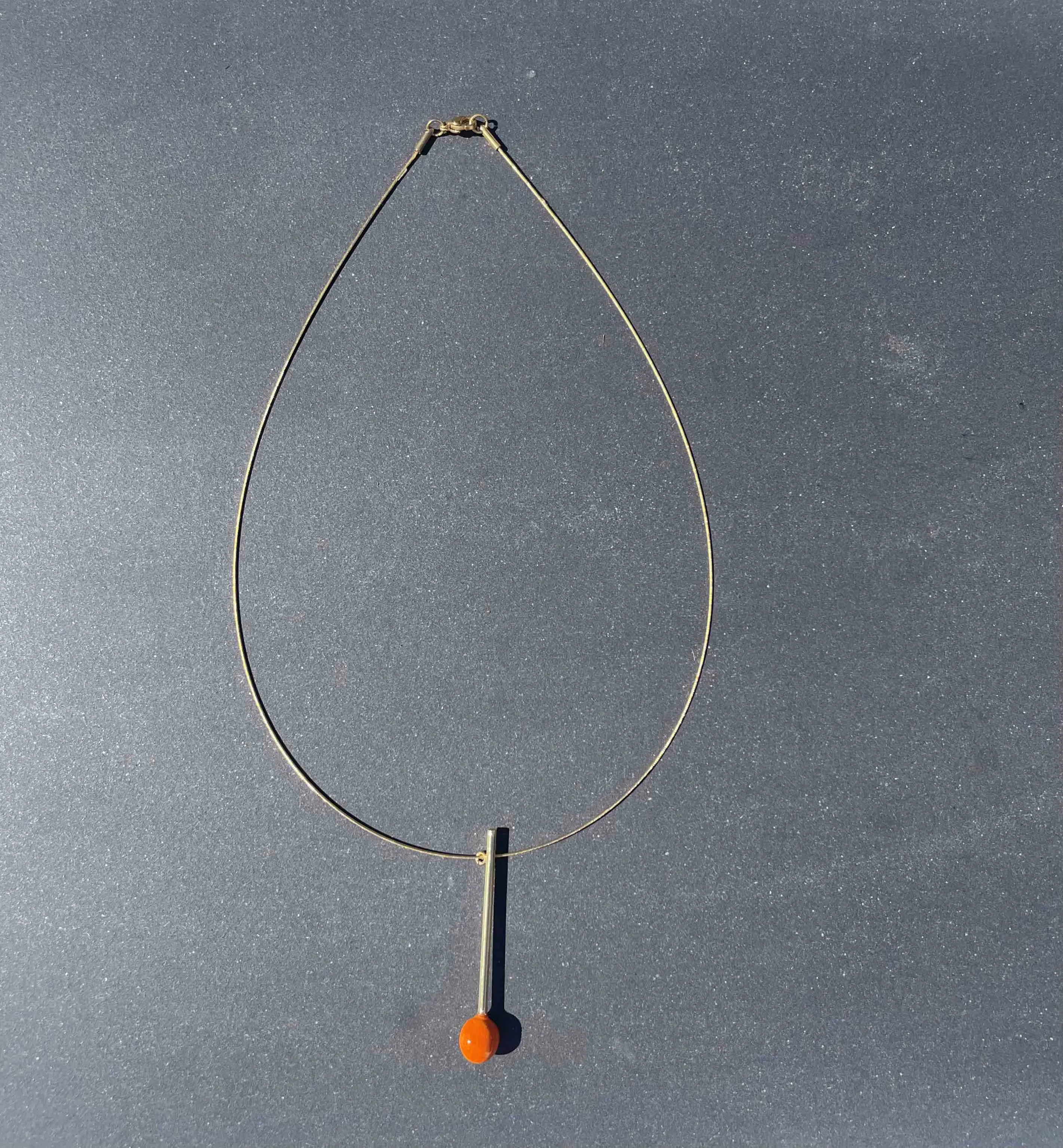 Gold Bar Drop Necklace