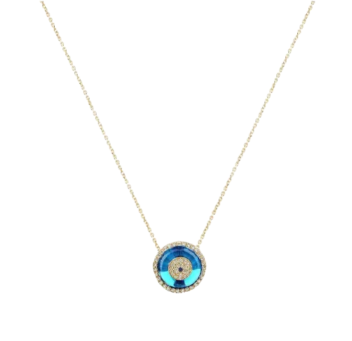 GOLD EVIL EYE NAZAR NECKLACE