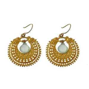 Gold Fillagree Earrings
