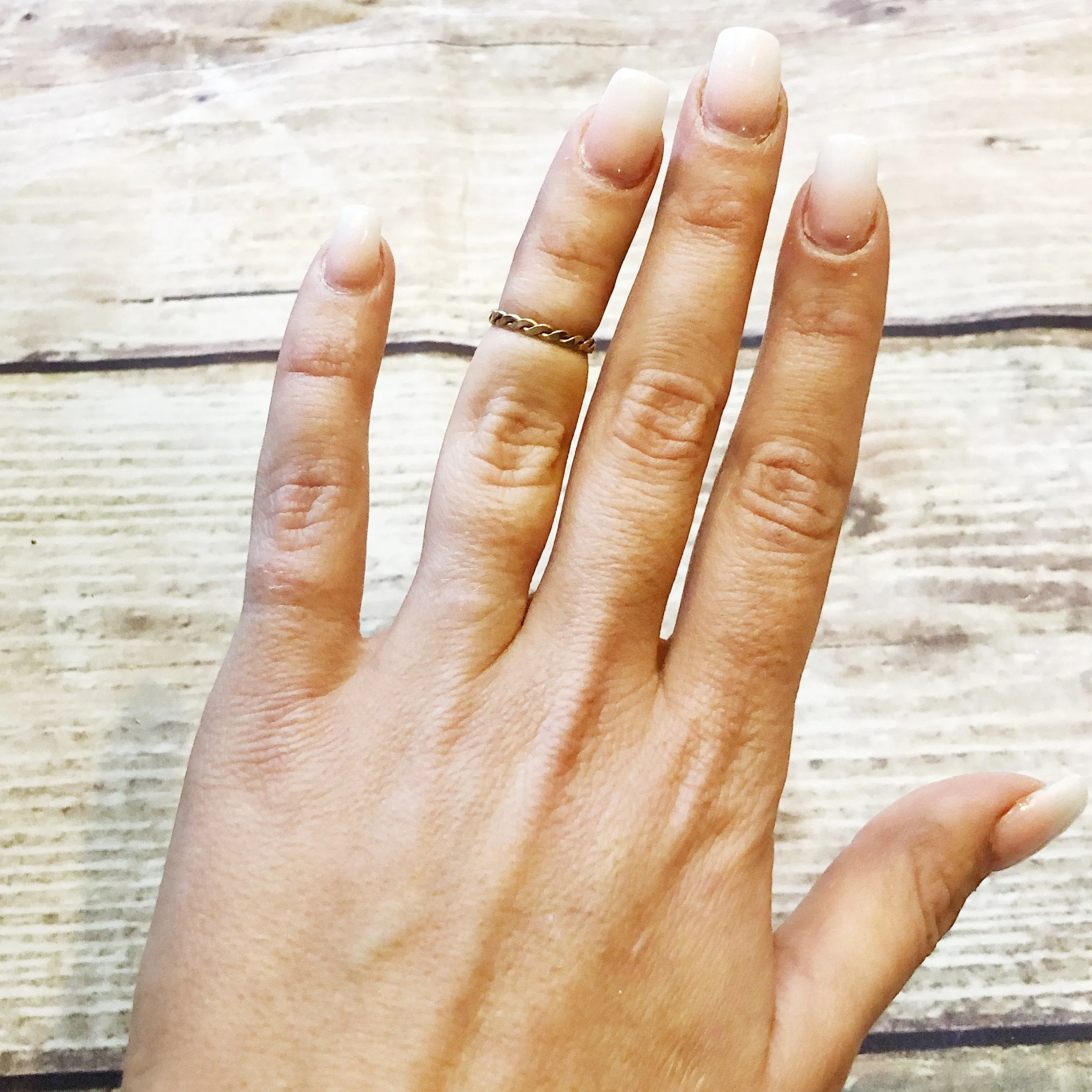 Gold Filled Braid Ring - Gold Stacking Ring