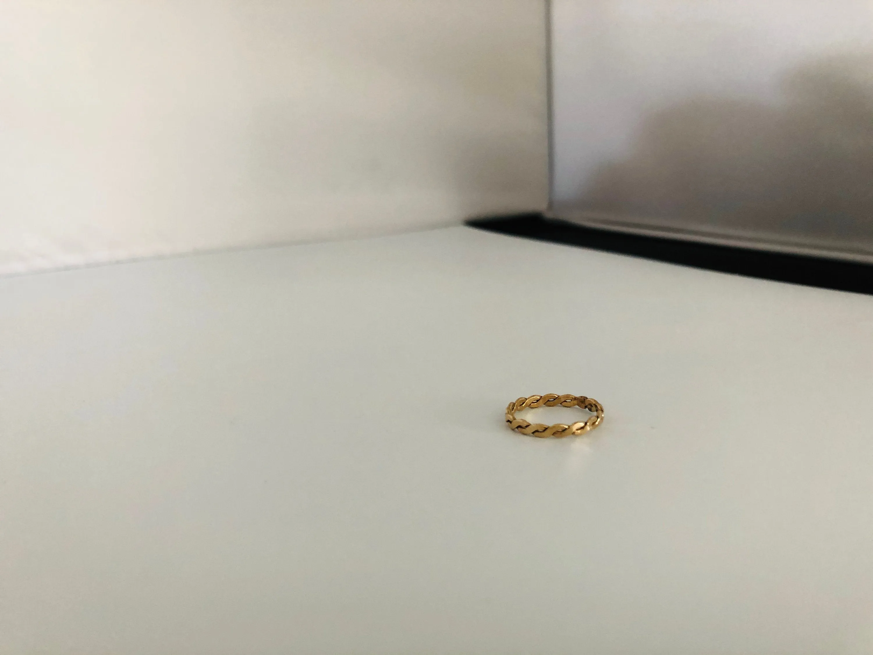 Gold Filled Braid Ring - Gold Stacking Ring