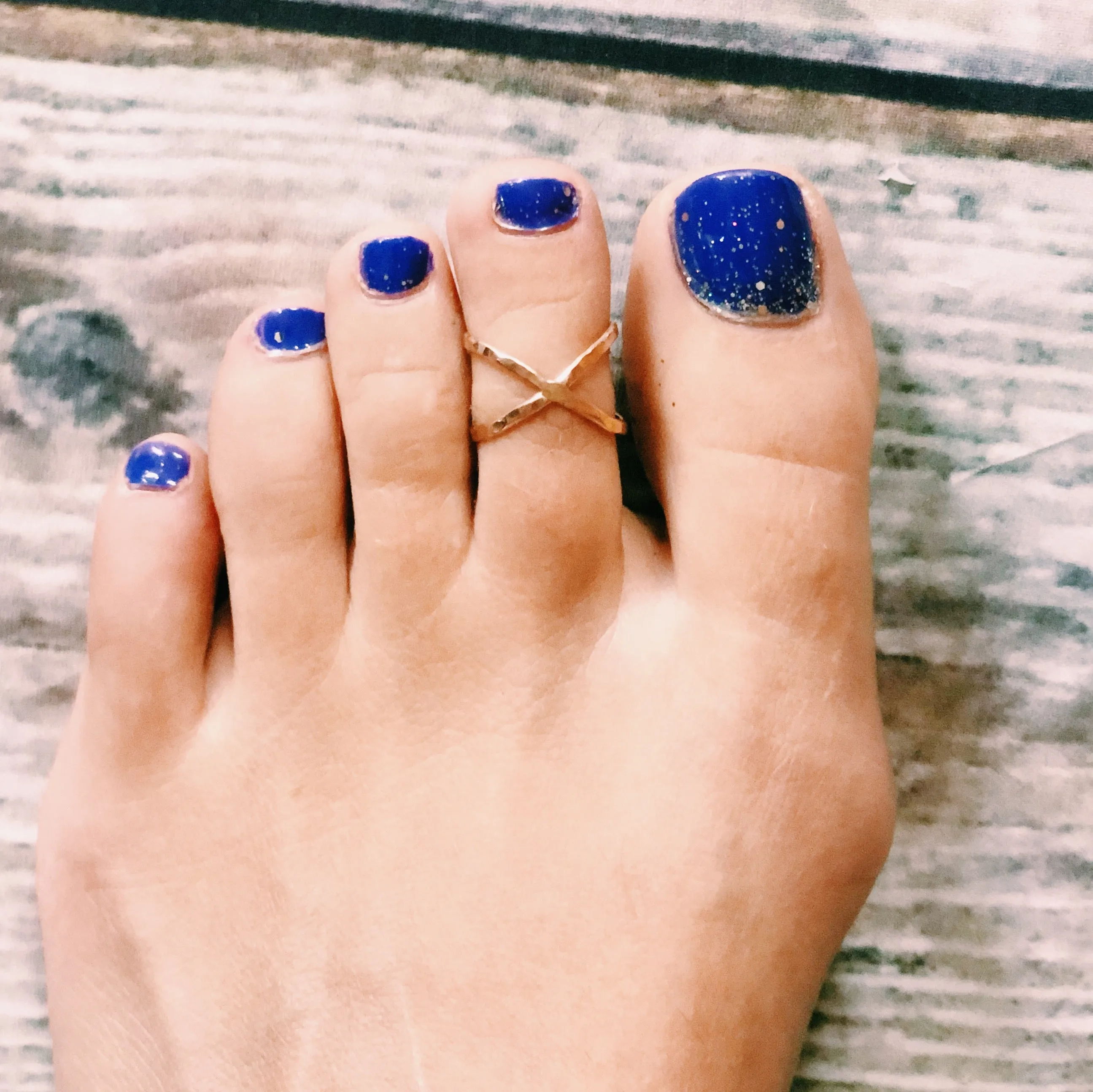 Gold Filled Cross X Ring