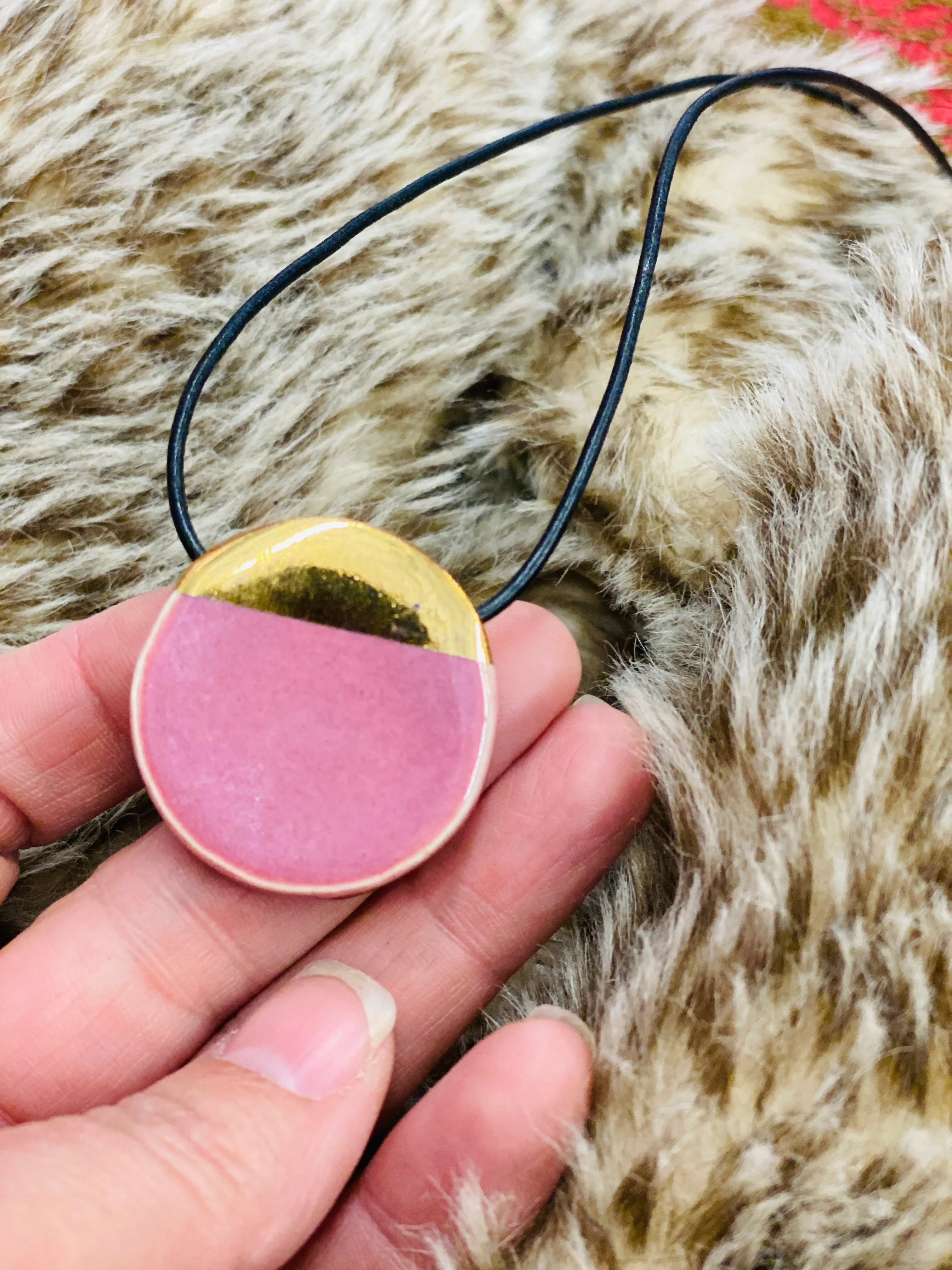 Gold Luster Floating Moon
